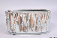MEDAN HELLBLAU TOPF OVAL 27X15X13CM