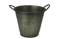 ZINK VINTAGE GREEN POT 26X24CM