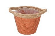 TRIPOLI BASKET POT TERRA 18X16CM NM