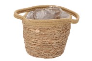 TRIPOLI BASKET POT NATURAL 20X18CM NM