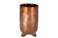 ST TROPEZ MAT KOPER VAAS 10X17CM