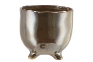 ST TROPEZ DARK PEARL POT 12X12CM