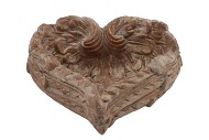 CONCRETE HEART WINGS GOLD 19X8CM