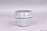 TONGI WHITE POT 12,5X10CM