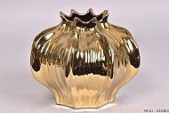 BLOM VASE SHINY GOLD 20X17CM