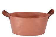 ZINC LEATHER TERRA MAT 29X22X16CM