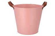 ZINC LEATHER OLD PINK MAT 30X28CM