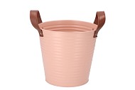 ZINC LEATHER SOFT PINK MAT 20X19CM