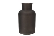DRY GLASS BLACK MATT MILK BOTTLE 17X30CM NM