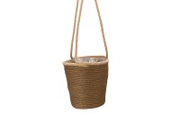 TRIPOLI HANG BASKET MUSTARD 23X23CM NM