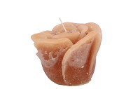 CANDLE ROOS NEW OKER 8X7CM