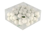 GLASS BALL WHITE SATIN 30MM P/72