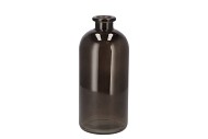 DRY GLASS BLACK CLEAR BOTTLE 11X25CM