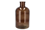 DRY GLASS BOTTLE LIGHT BROWN 20X36CM