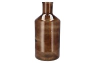 DRY GLASS BOTTLE LIGHT BROWN 24X51CM