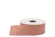 LINT VELVET CHRISTMAS 12 ROZE 5MX40MM