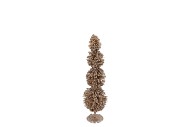 SPARKLE CHAMPAGNE TREE BALL 13X45CM