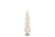 SPARKLE WHITE TREE BALL 13X45CM