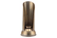 DHAKA GOLD CANDLE HOLDER 17X35CM