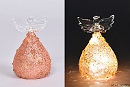 LED ENGEL GLAS ROSÉ 5,5X9,5CM