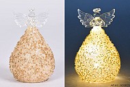 LED ENGEL GLAS CHAMPAGNE 6,5X12CM