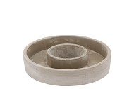 CONCRETE GREY RING 20X4CM