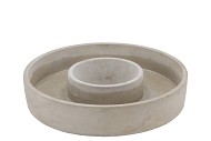 CONCRETE GREY RING 26X5CM