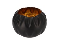 MARRAKECH BLACK/GOLD BOWL 20X16CM