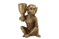 DECO MONKEY GOLD KANDELAAR 11X6X15CM