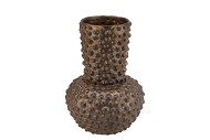 DJEDDA VASE DOTS BRONZE 21X29CM