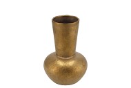 DJEDDA VASE FLAT GOLD 13,5X19CM