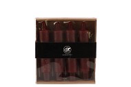 CANDLE CROWN XL BORDEAUX PER 4 3X15CM NM