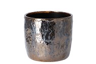 IRON STONE METAL POT 16X14CM