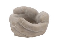 CONCRETE HANDS GREY 19X17X10CM