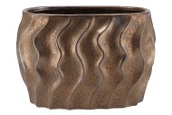 KARBALA BRONZE POT OVAL 27,5X17,5X18,5CM