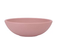 VINCI PINK BOWL LOW SPHERE SHADED 25X8CM