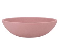 VINCI PINK BOWL LOW SPHERE SHADED 30X9CM