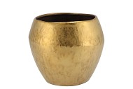 AMARAH GOLD POT SPHERE SHADED 21X17,5CM