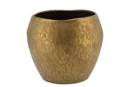 AMARAH GOLD POT SPHERE SHADED 23X20CM