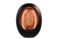 MARRAKECH BLACK/COPPER EGG T-LIGHT 26X11X33CM