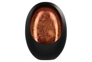 MARRAKECH BLACK/COPPER EGG T-LIGHT 31X14X40CM