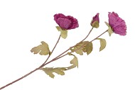 SILK PAPAVER 3X PURPLE 76CM