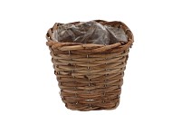 RATTAN BASKET POT SQUARE 14X14X14CM NM