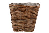 RATTAN BASKET POT SQUARE 29X29X26CM NM