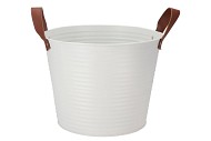 ZINC LEATHER WHITE MAT 27X22CM