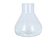 GLASS MILK BOTTLE ROCA CLEAR 22X25CM NM