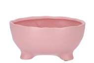 ST TROPEZ PINK MAT BOWL 19X9CM