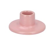 ST TROPEZ PINK MAT CANDLE HOLDER CROWN 7X3CM