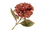 SILK HORTENSIA COPPER PURPLE 68CM