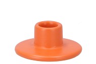 ST TROPEZ ORANGE MAT CANDLE HOLDER CROWN 7X3CM